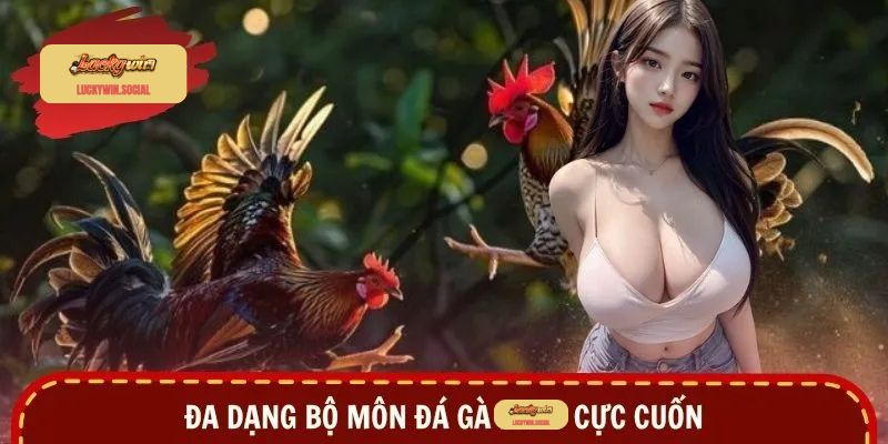Đa dạng bộ môn đá gà Luckywin cực cuốn