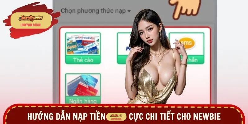 Hướng dẫn nạp tiền Luckywin cực chi tiết cho newbie